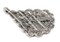 The Bead Chest Silver Baule Pyramid Pendant (67x48mm): African Tribal Metal Pendant for DIY Jewelry and Necklace